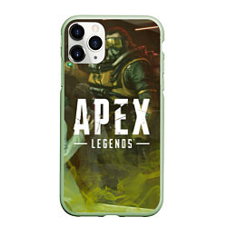 Чехол iPhone 11 Pro матовый Apex Legends: Toxic Soldier, цвет: 3D-салатовый