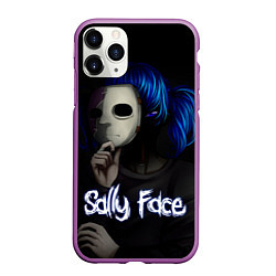 Чехол iPhone 11 Pro матовый Sally Face: Dark Mask, цвет: 3D-фиолетовый