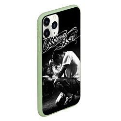 Чехол iPhone 11 Pro матовый Parkway Drive, цвет: 3D-салатовый — фото 2