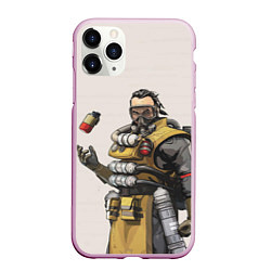 Чехол iPhone 11 Pro матовый Apex Legends, цвет: 3D-розовый