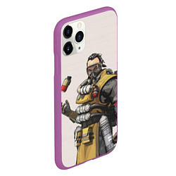 Чехол iPhone 11 Pro матовый Apex Legends, цвет: 3D-фиолетовый — фото 2