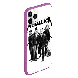 Чехол iPhone 11 Pro матовый Metallica, цвет: 3D-фиолетовый — фото 2