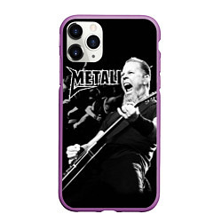 Чехол iPhone 11 Pro матовый Metallica