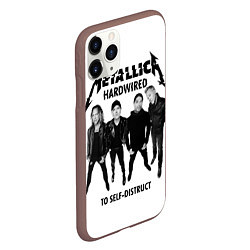 Чехол iPhone 11 Pro матовый Metallica: Hardwired, цвет: 3D-коричневый — фото 2