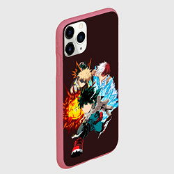 Чехол iPhone 11 Pro матовый Моя Геройская Академия, цвет: 3D-малиновый — фото 2