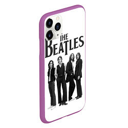 Чехол iPhone 11 Pro матовый The Beatles: White Side, цвет: 3D-фиолетовый — фото 2