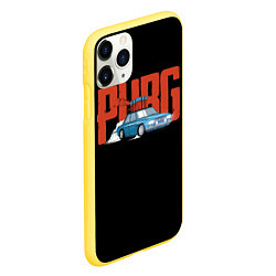 Чехол iPhone 11 Pro матовый PUBG Run, цвет: 3D-желтый — фото 2