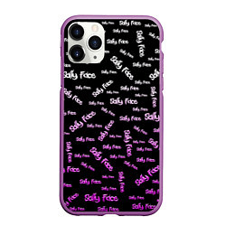 Чехол iPhone 11 Pro матовый Sally Face: Violet Pattern, цвет: 3D-фиолетовый