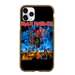 Чехол iPhone 11 Pro матовый Iron Maiden: Great Britain Warriors, цвет: 3D-коричневый
