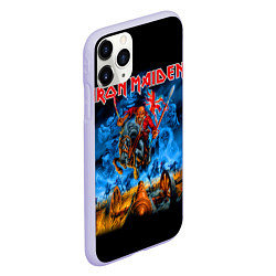 Чехол iPhone 11 Pro матовый Iron Maiden: Great Britain Warriors, цвет: 3D-светло-сиреневый — фото 2