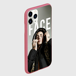 Чехол iPhone 11 Pro матовый FACE: Slime, цвет: 3D-малиновый — фото 2