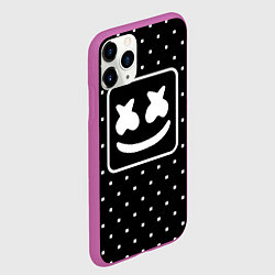 Чехол iPhone 11 Pro матовый Marshmelo Black, цвет: 3D-фиолетовый — фото 2