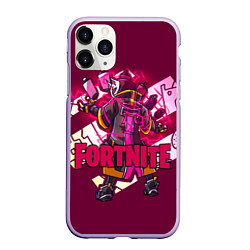 Чехол iPhone 11 Pro матовый Fortnite, цвет: 3D-светло-сиреневый