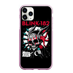 Чехол iPhone 11 Pro матовый Blink-182: Death Punk, цвет: 3D-розовый