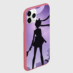 Чехол iPhone 11 Pro матовый Pretty Soldier Sailor Moon, цвет: 3D-малиновый — фото 2