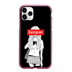 Чехол iPhone 11 Pro матовый SENPAI Motive, цвет: 3D-малиновый