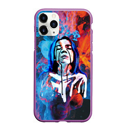 Чехол iPhone 11 Pro матовый Billie Eilish: Colour Smoke