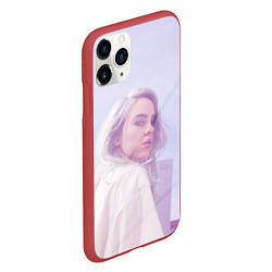 Чехол iPhone 11 Pro матовый Billie Eilish: Light Pink, цвет: 3D-красный — фото 2