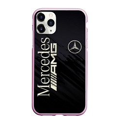 Чехол iPhone 11 Pro матовый Mercedes AMG: Black Edition