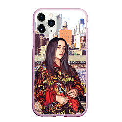 Чехол iPhone 11 Pro матовый Billie Eilish: Street Style, цвет: 3D-розовый