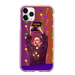 Чехол iPhone 11 Pro матовый Gone Fludd art 4, цвет: 3D-розовый