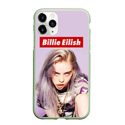 Чехол iPhone 11 Pro матовый Billie Eilish: Bored, цвет: 3D-салатовый