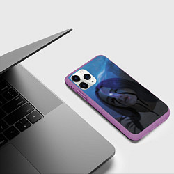 Чехол iPhone 11 Pro матовый Billie Eilish: Come Out And Play, цвет: 3D-фиолетовый — фото 2