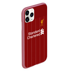 Чехол iPhone 11 Pro матовый Virgil van Dijk 19-20 форма, цвет: 3D-малиновый — фото 2