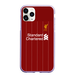 Чехол iPhone 11 Pro матовый Virgil van Dijk 19-20 форма, цвет: 3D-светло-сиреневый