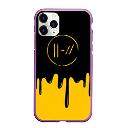 Чехол iPhone 11 Pro матовый 21 Pilots: Liquid Paint, цвет: 3D-фиолетовый