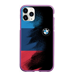 Чехол iPhone 11 Pro матовый BMW, цвет: 3D-фиолетовый