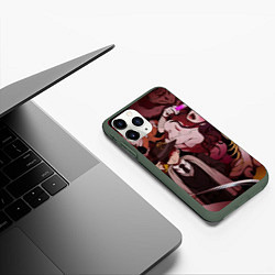 Чехол iPhone 11 Pro матовый DANGANRONPA, цвет: 3D-темно-зеленый — фото 2