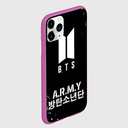 Чехол iPhone 11 Pro матовый BTS ARMY, цвет: 3D-фиолетовый — фото 2