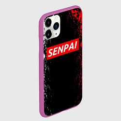 Чехол iPhone 11 Pro матовый SENPAI, цвет: 3D-фиолетовый — фото 2