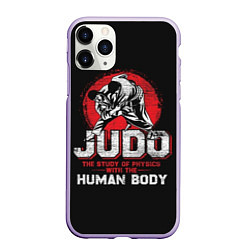 Чехол iPhone 11 Pro матовый Judo: Human Body, цвет: 3D-светло-сиреневый