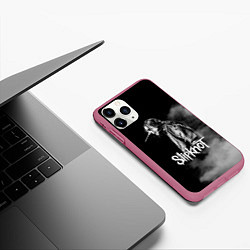 Чехол iPhone 11 Pro матовый Slipknot: Shadow Smoke, цвет: 3D-малиновый — фото 2