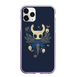 Чехол iPhone 11 Pro матовый Hollow Knight, цвет: 3D-светло-сиреневый