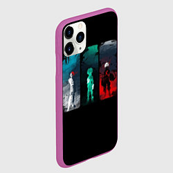 Чехол iPhone 11 Pro матовый Boku No Hero Academia minimal, цвет: 3D-фиолетовый — фото 2