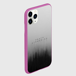 Чехол iPhone 11 Pro матовый Death Stranding Лес, цвет: 3D-фиолетовый — фото 2