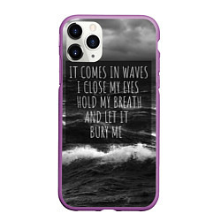 Чехол iPhone 11 Pro матовый Bring Me The Horizon - it comes in waves