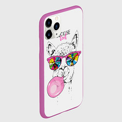 Чехол iPhone 11 Pro матовый Because cool, цвет: 3D-фиолетовый — фото 2