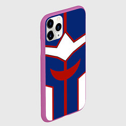 Чехол iPhone 11 Pro матовый ALL MIGHT MY HERO ACADEMIA MHA МОЯ ГЕРОЙСКАЯ АКАДЕ, цвет: 3D-фиолетовый — фото 2