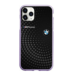 Чехол iPhone 11 Pro матовый BMW, цвет: 3D-светло-сиреневый