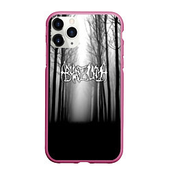Чехол iPhone 11 Pro матовый Темный лес Burzum
