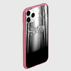 Чехол iPhone 11 Pro матовый Темный лес Burzum, цвет: 3D-малиновый — фото 2