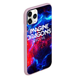 Чехол iPhone 11 Pro матовый IMAGINE DRAGONS, цвет: 3D-розовый — фото 2