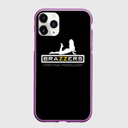 Чехол iPhone 11 Pro матовый Brazzers casting producer, цвет: 3D-фиолетовый