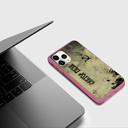 Чехол iPhone 11 Pro матовый Сектор Газа, цвет: 3D-малиновый — фото 2