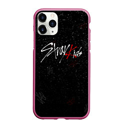 Чехол iPhone 11 Pro матовый STRAY KIDS, цвет: 3D-малиновый