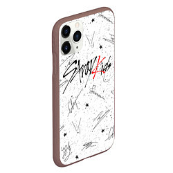 Чехол iPhone 11 Pro матовый STRAY KIDS АВТОГРАФЫ, цвет: 3D-коричневый — фото 2